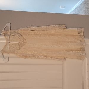 Off-white lace dress